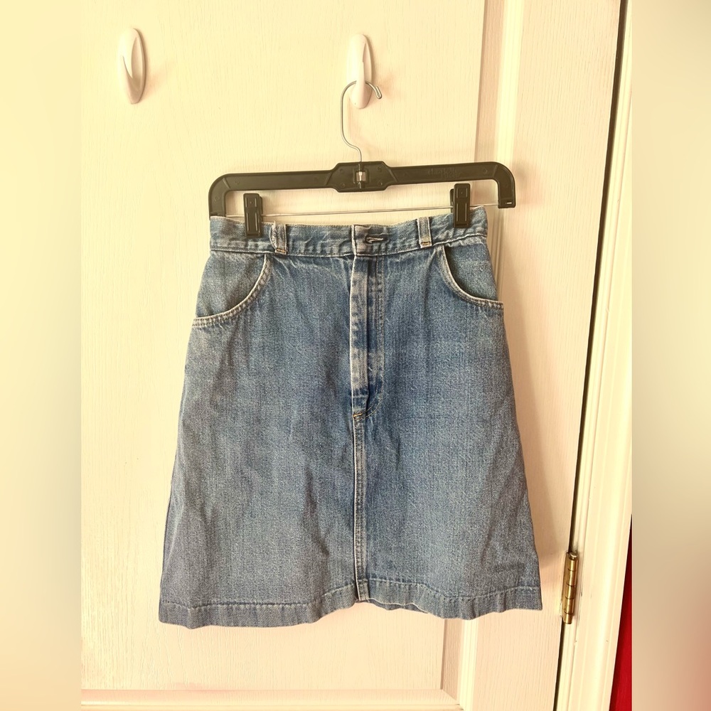 Small denim skirt